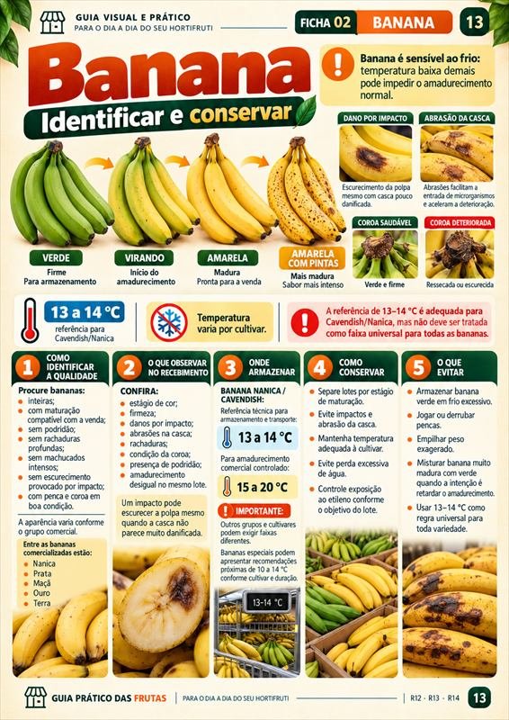Ficha da Banana — identificar e conservar