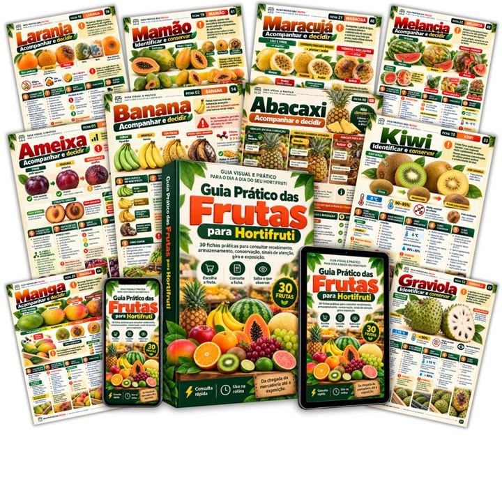 Guia Prático das Frutas para Hortifruti com as 30 fichas